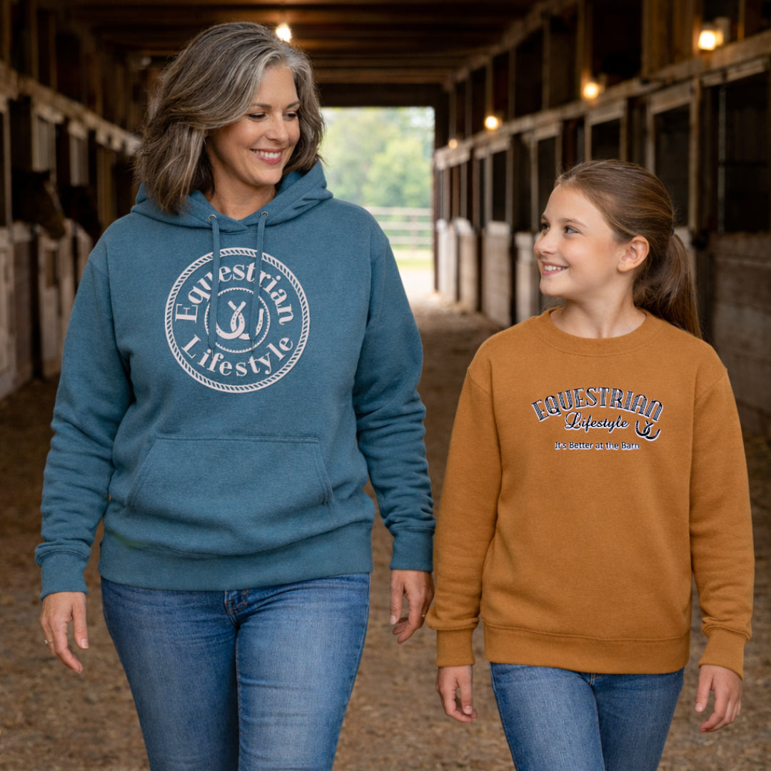 Equestrian Lifestyle Youth Crewneck Sweatshirt – Saddle