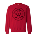 Equestrian Lifestyle Crewneck Sweatshirt – Antique Cherry Red Horseshoe