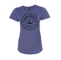 Equestrian Lifestyle Woman's T-Shirt – Heather Blue Horseshoe