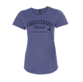 Equestrian Lifestyle Woman's T-Shirt – Heather Blue Phrase Graphic