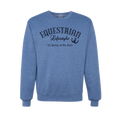 Equestrian Lifestyle Crewneck Sweatshirt – Vintage Heather Blue Phrase