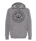 Equestrian Lifestyle Hoodie – Heather Grey Horseshoe